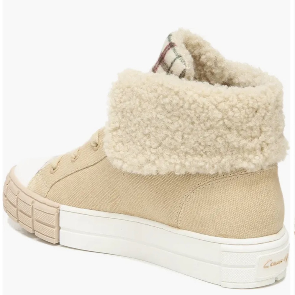 Circus NY by Sam Edelman “Sophi” Faux Fur High-Top Sneakers Perfect for Cold - Picture 2 of 6